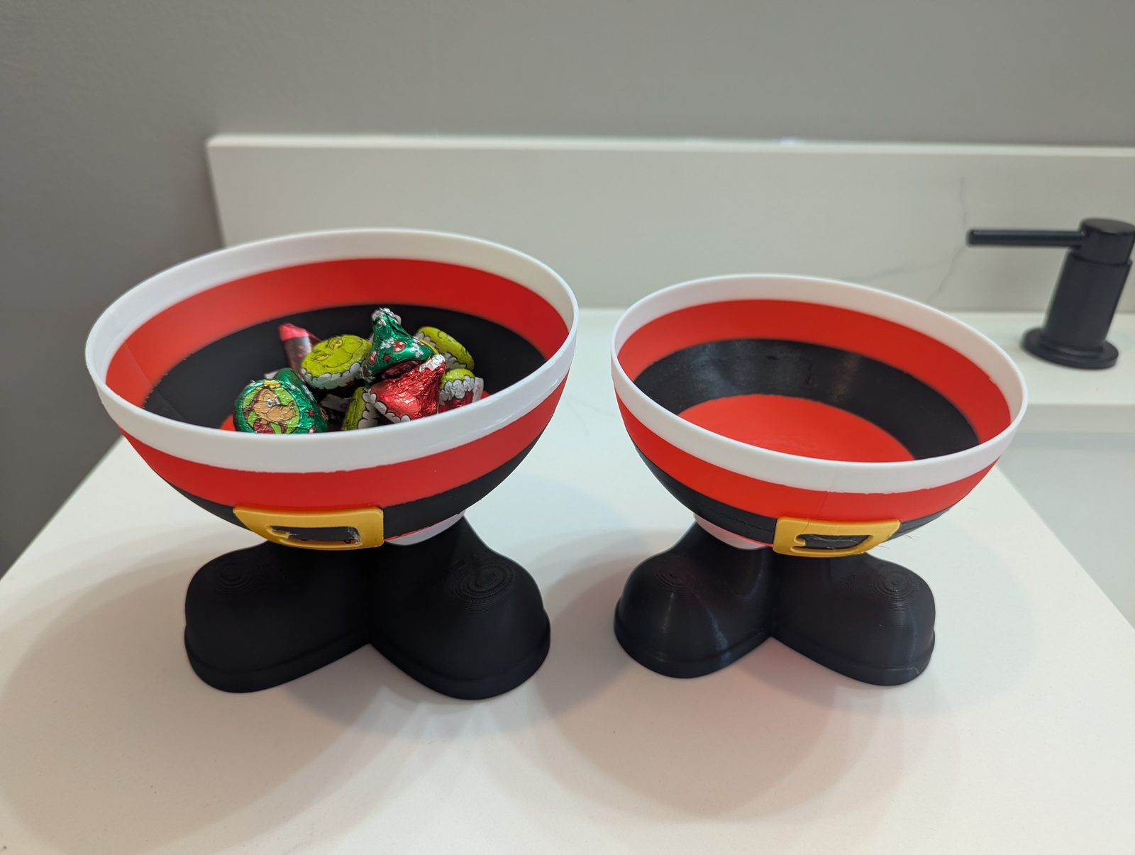 Santa Belt Candy Bowls