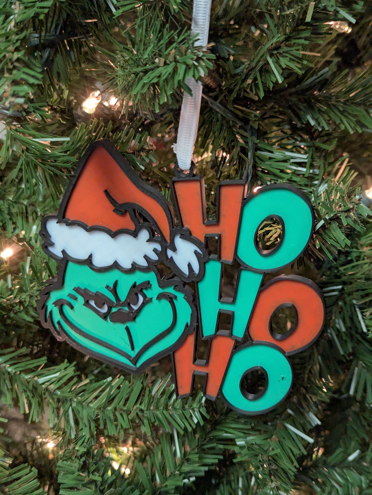 Ho Ho Ho Grinch Ornament
