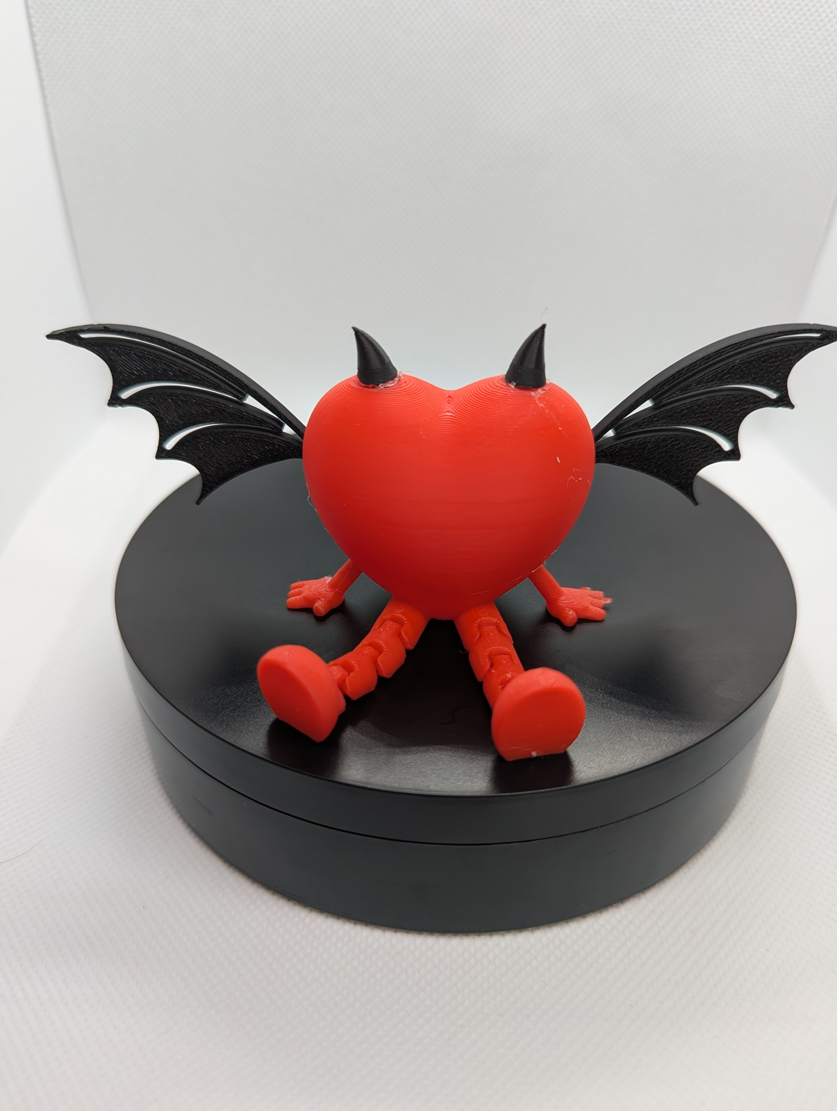 Winged Devil Heart Figurine
