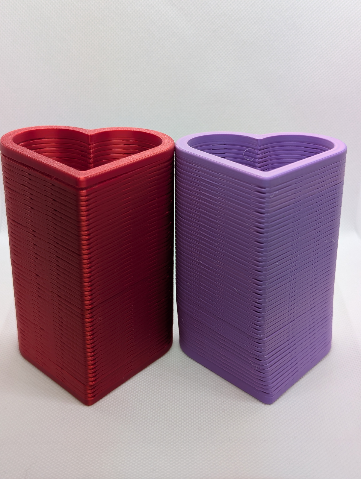 Heart Pencil Cup Pair