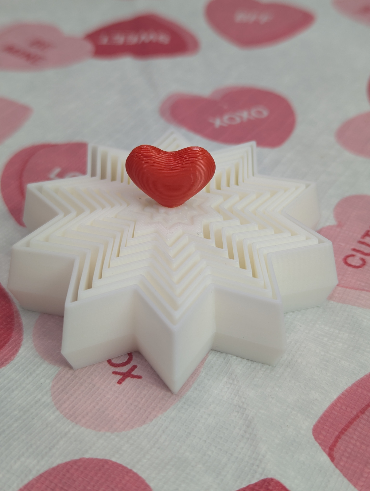 Snowflake Dish with Heart