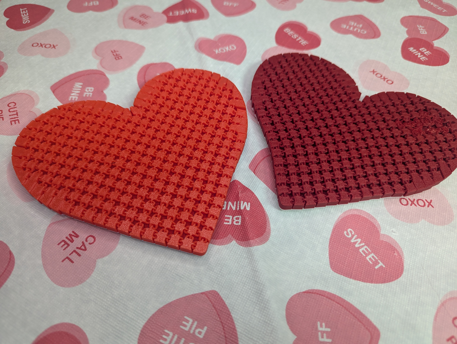 Heart Tile Coasters
