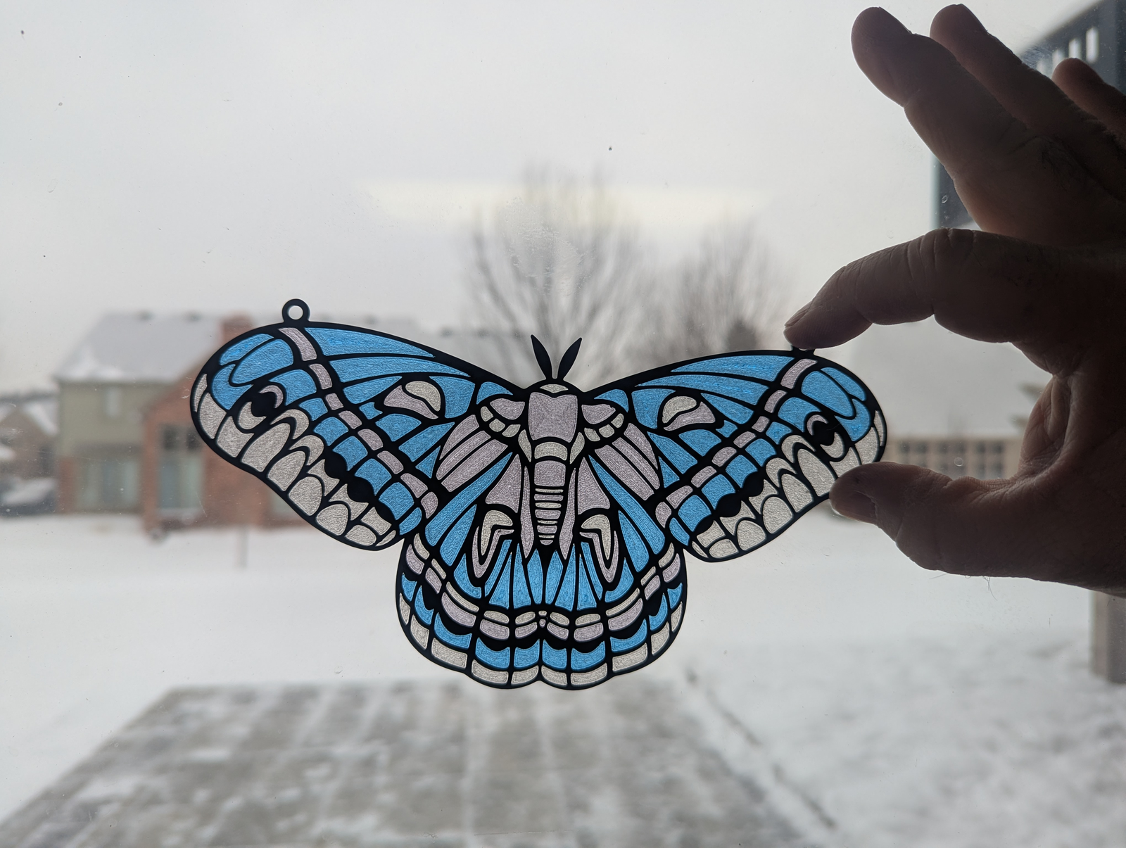 Stained Glass Butterfly Suncatcher