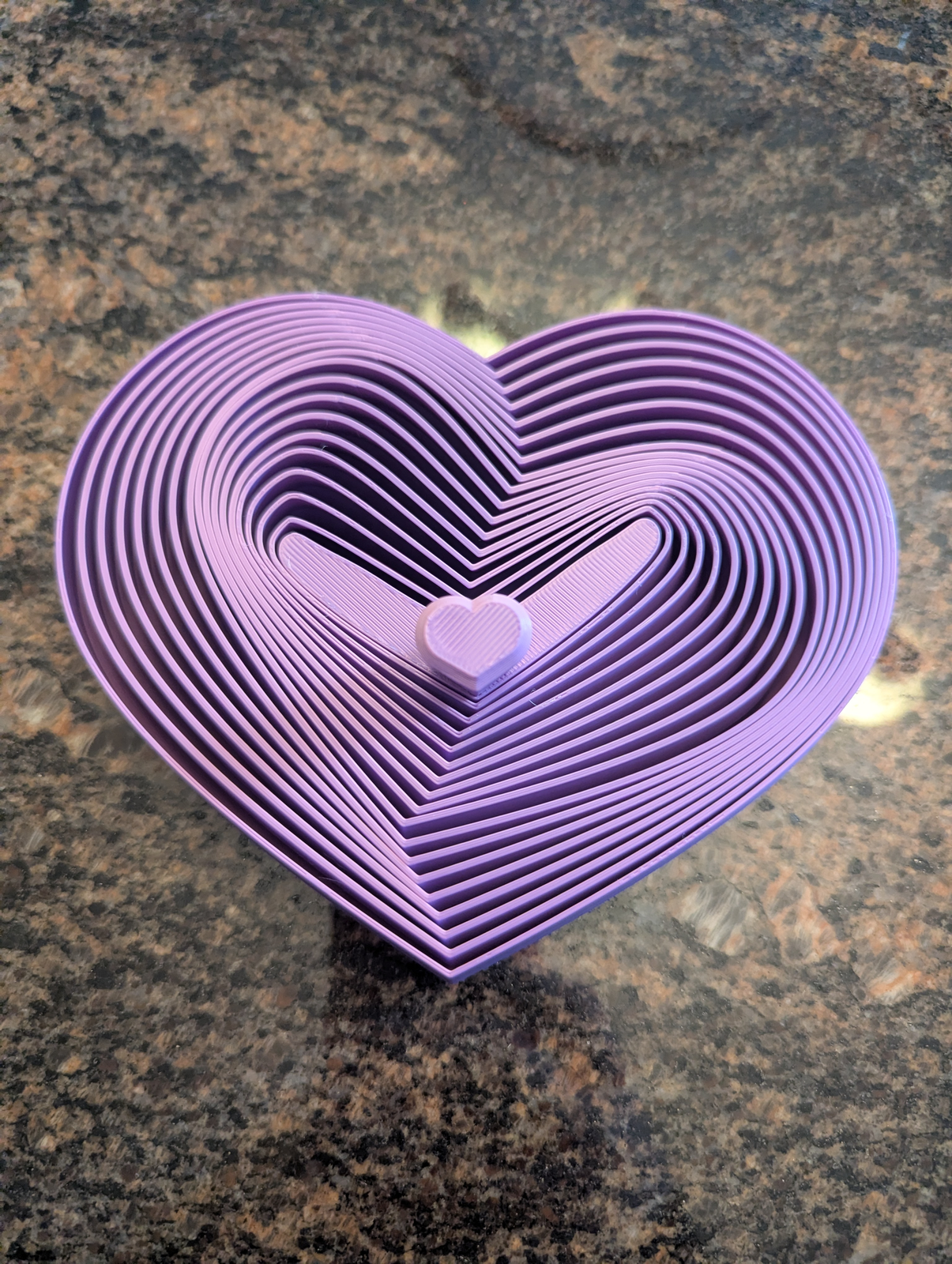 Purple Heart Spinner Fidget
