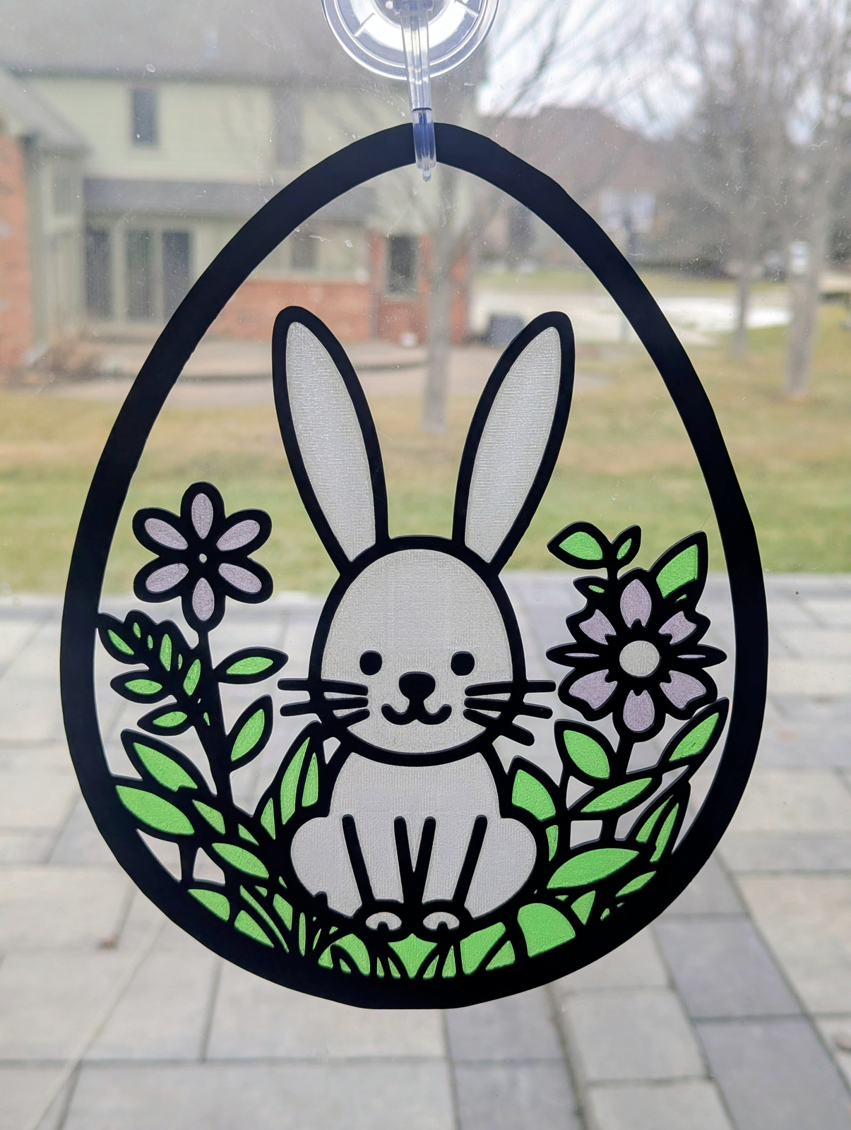 Easter Bunny Egg Suncatcher