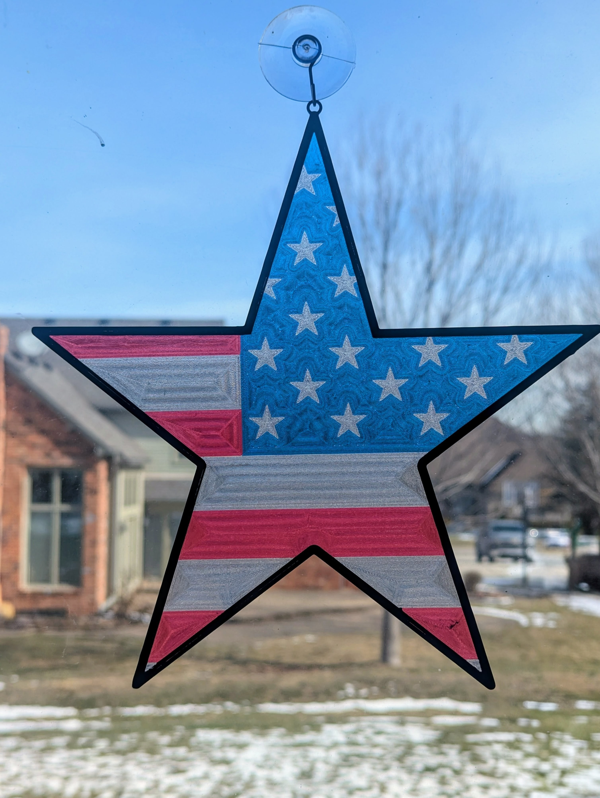 Patriotic Star Suncatcher
