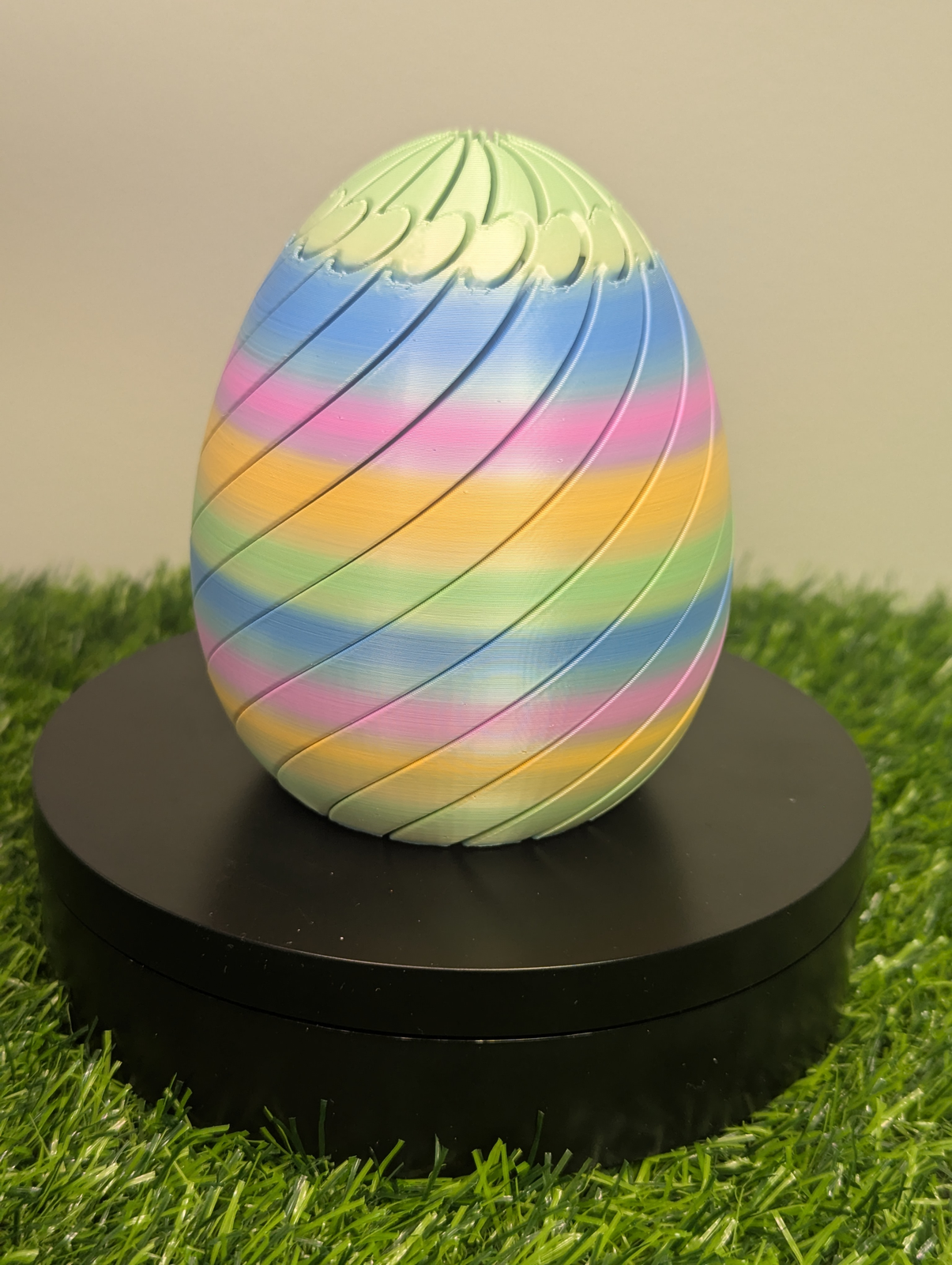 Rainbow Swirl Easter Egg