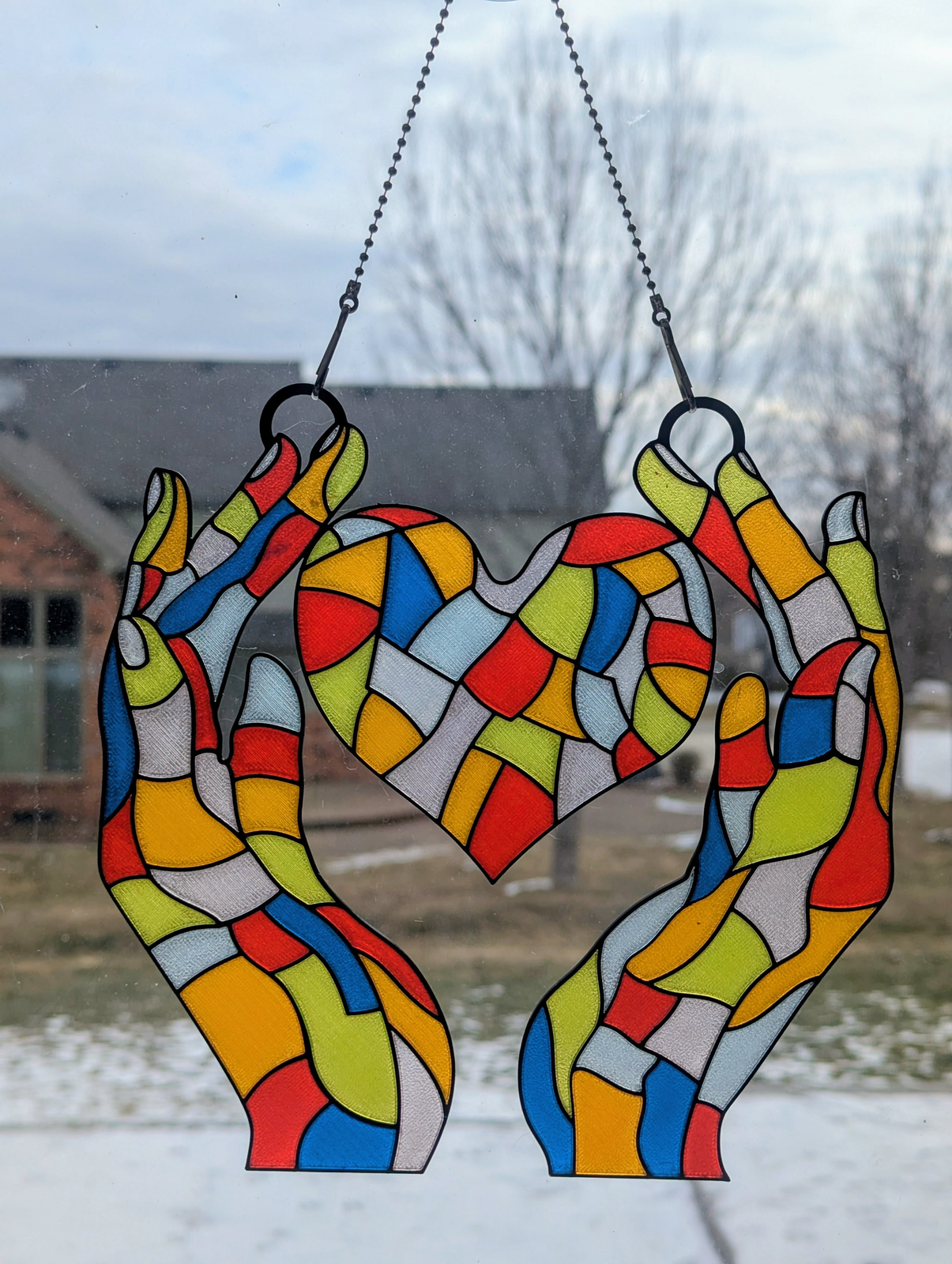 Hands and Heart Suncatcher