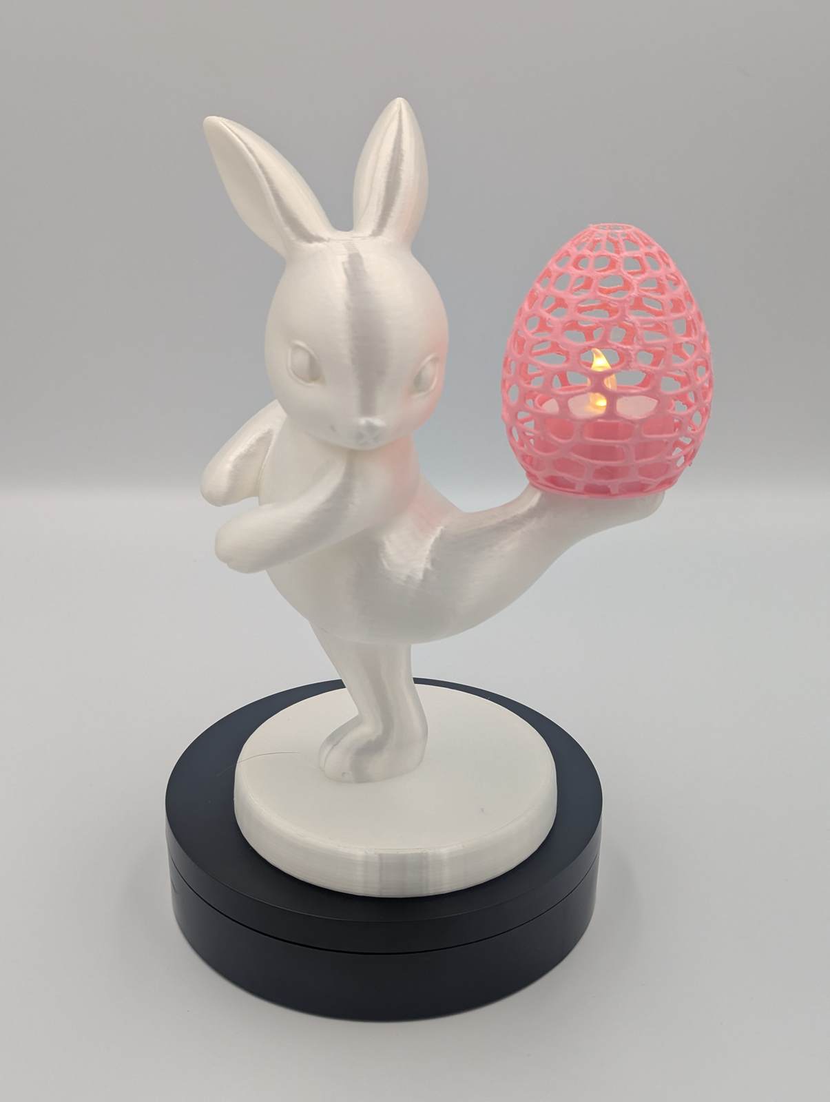 Bunny with Egg Tea Light