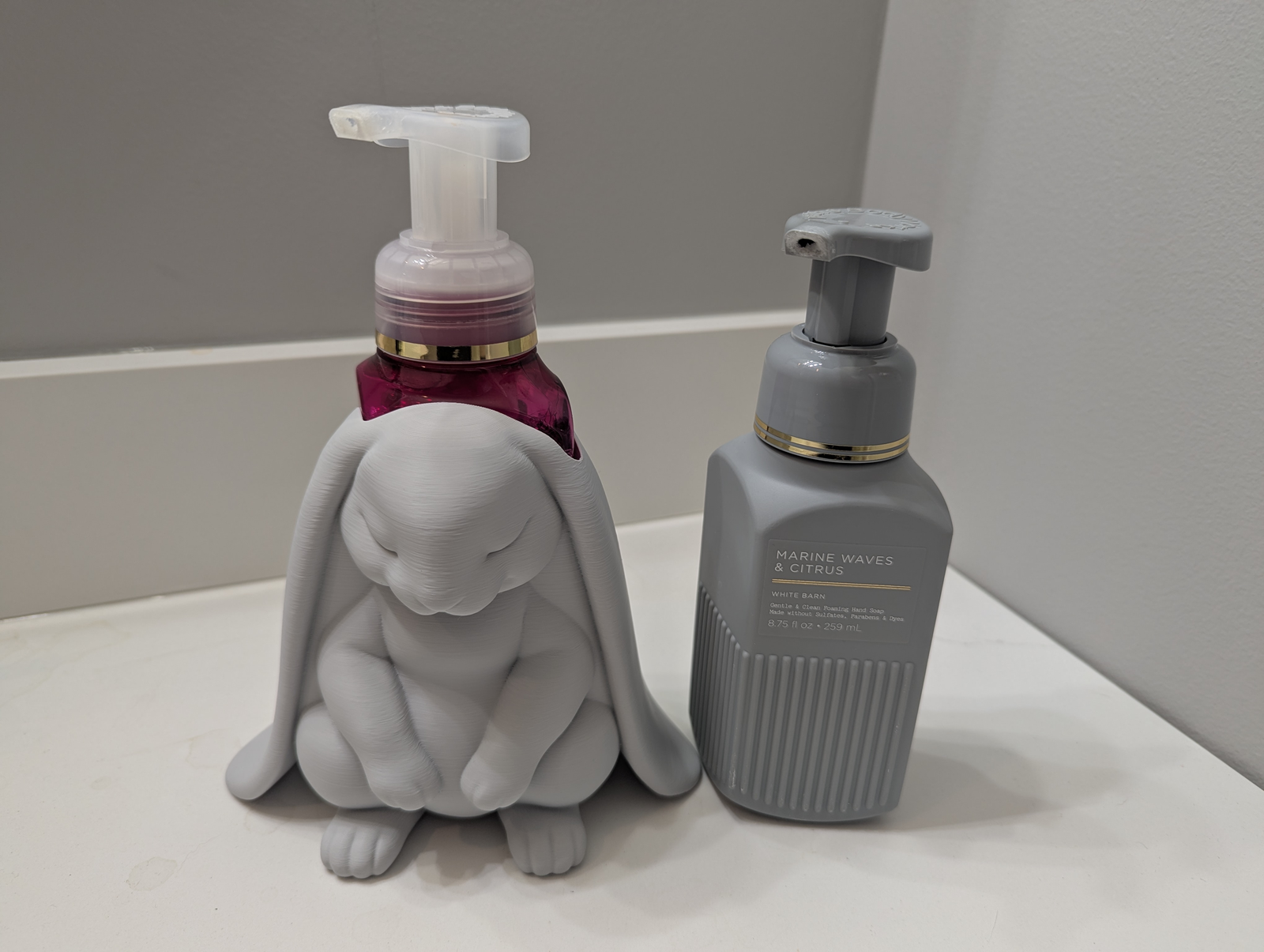 Sleepy Bunny Soap Dispenser Holder