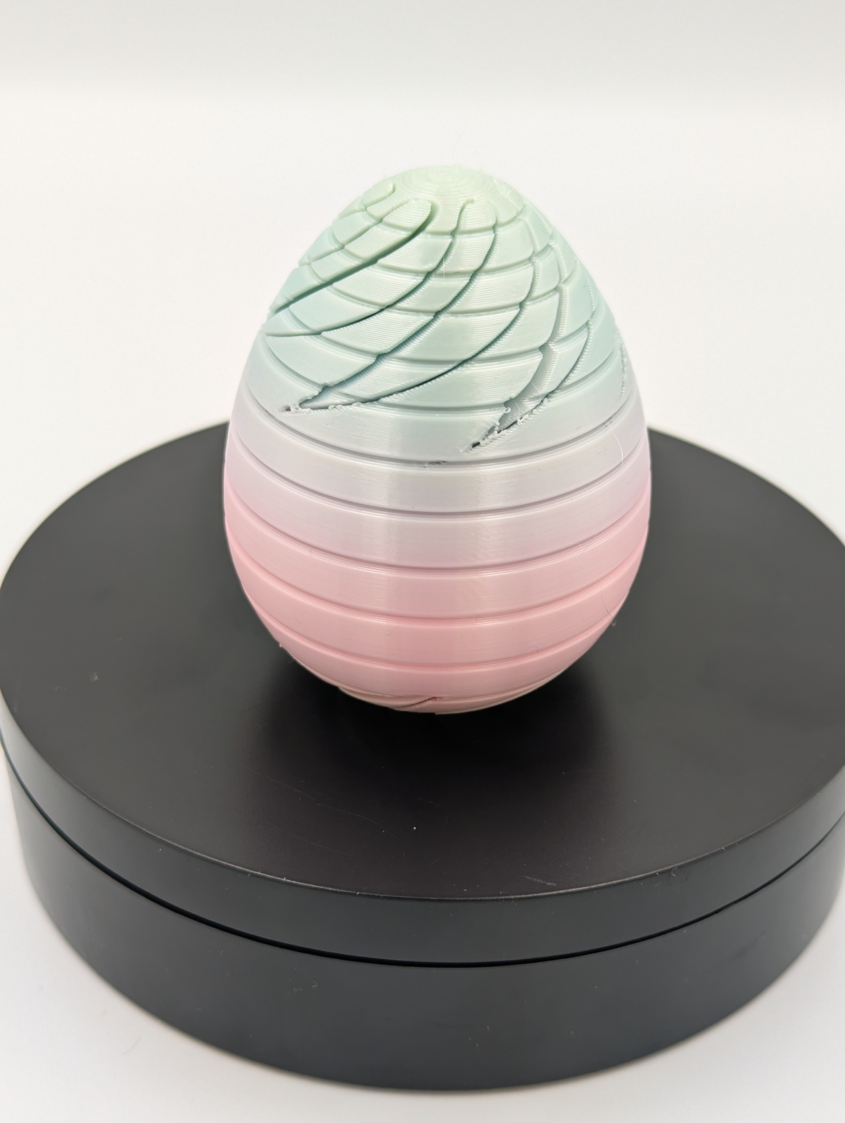 Pastel Striped Easter Egg