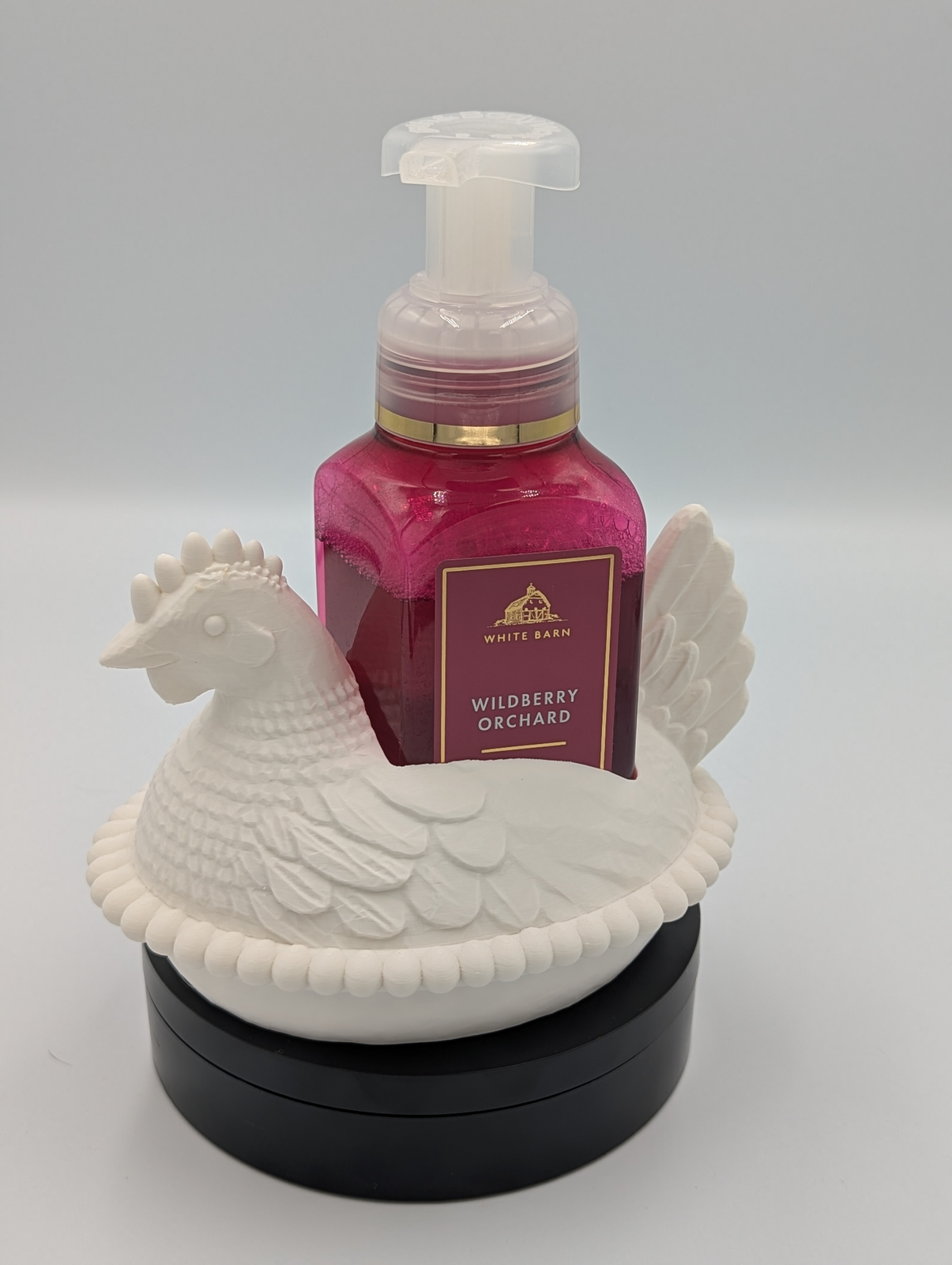 Nesting Hen Soap Bottle Holder
