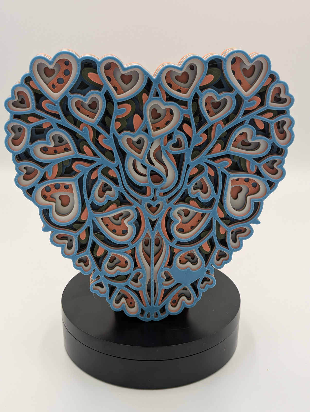Layered Heart Mandala Suncatcher