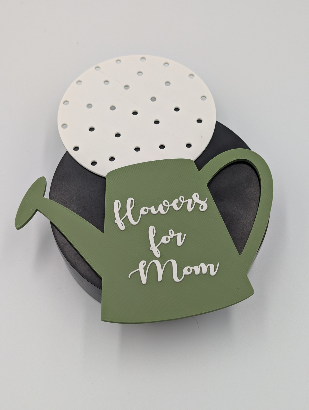 Flowers for Mom Watering Can Sign