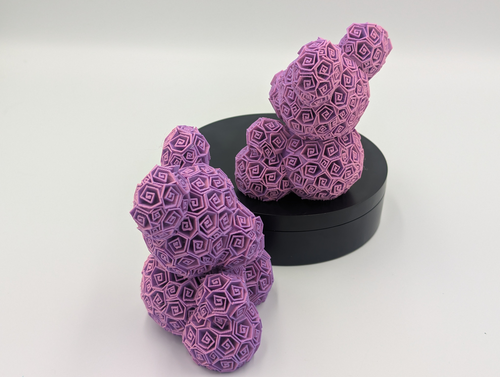 Pink Geometric Texture Figure